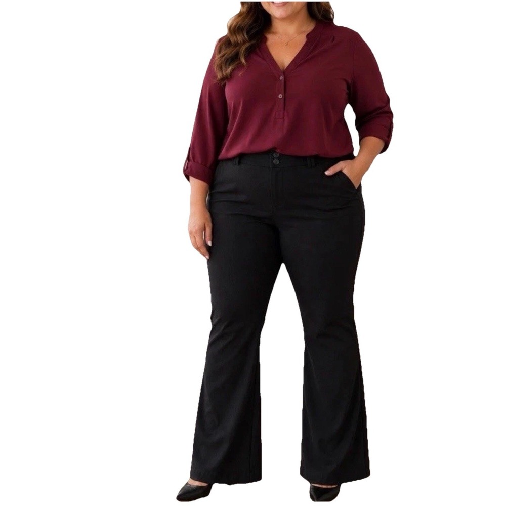 Studio by Torrid Trouser  Luxe Ponte Mid-Rise Stretch Pants Career 20S‎